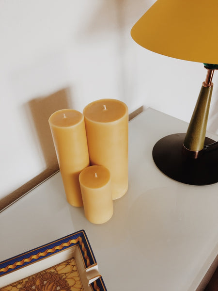 Bougie en cire d'abeille L