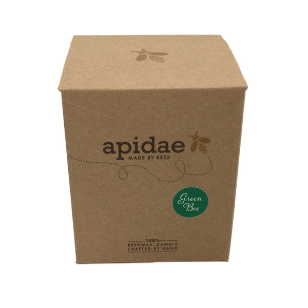 Green Bee Bienenwachskerze Verpackung von apidae candles