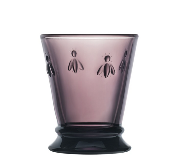 Purple Bee Glas