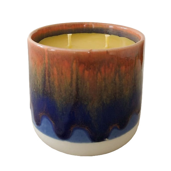 Bougie Cire d'Abeille Coupe Quench Red + Blue