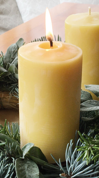 Advent Candles made of Beeswax (set of four)