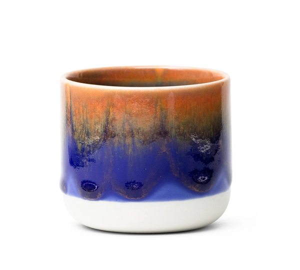 Beeswax Candle Sip Cup Red + Blue