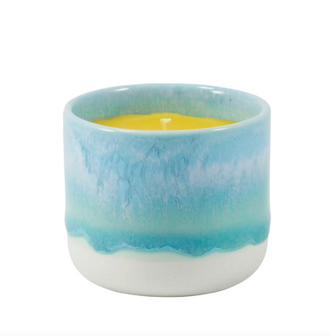 Bougie en cire d'abeille Sip Cup Blue