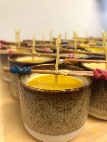 Beeswax Candle Sip Cup Chocolate