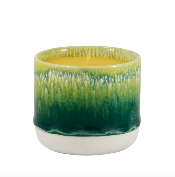 Bougie en cire d'abeille Sip Cup Green