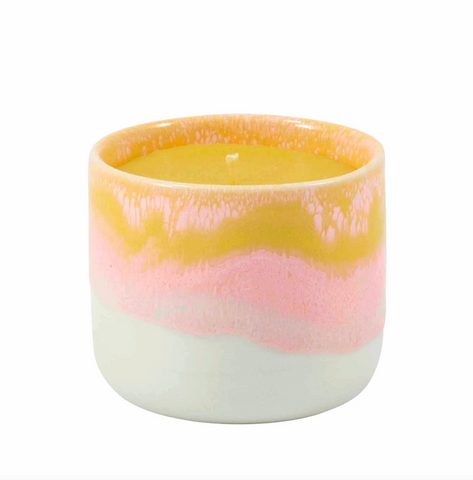 Bougie en cire d'abeille Sip Cup Pink